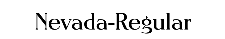 Nevada-Regular font preview