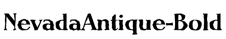 NevadaAntique-Bold font preview