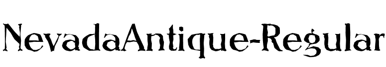NevadaAntique-Regular font preview
