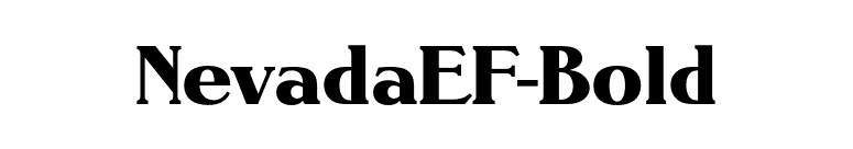 NevadaEF-Bold font preview