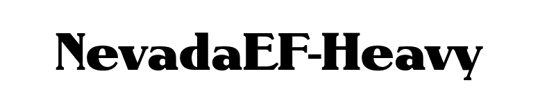 NevadaEF-Heavy font preview