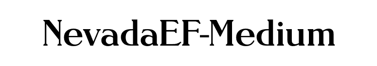 NevadaEF-Medium font preview