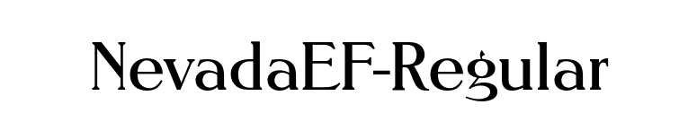 NevadaEF-Regular font preview
