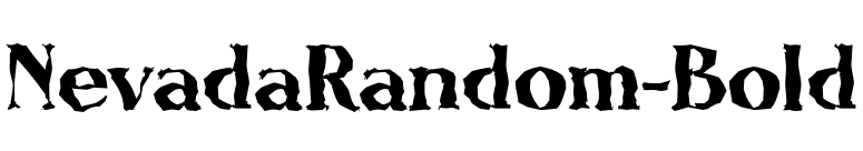 NevadaRandom-Bold font preview