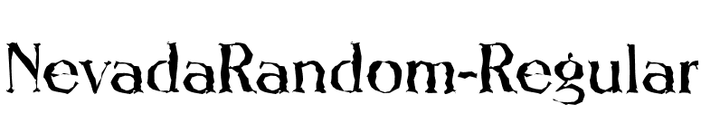 NevadaRandom-Regular font preview