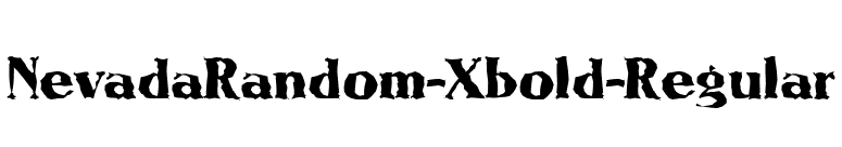 NevadaRandom-Xbold-Regular font preview