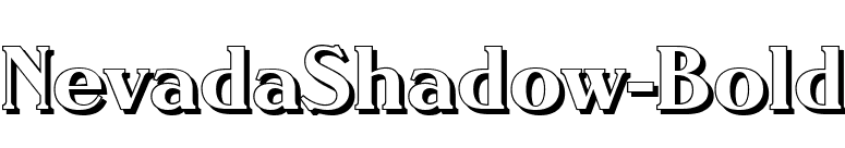 NevadaShadow-Bold font preview