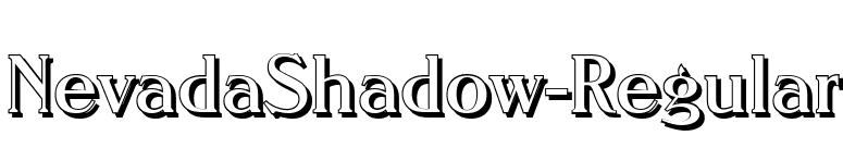 NevadaShadow-Regular font preview