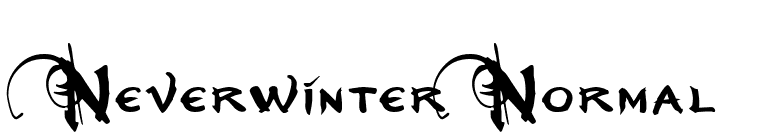 Neverwinter Normal font preview