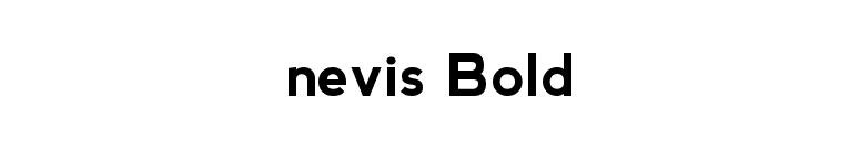 nevis Bold font preview
