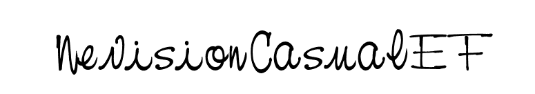 NevisionCasualEF font preview