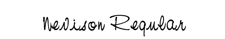 Nevison Regular font preview