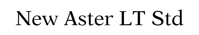 New Aster LT Std font preview