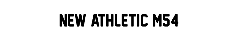 New Athletic M54 font preview
