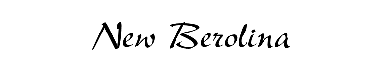 New Berolina font preview