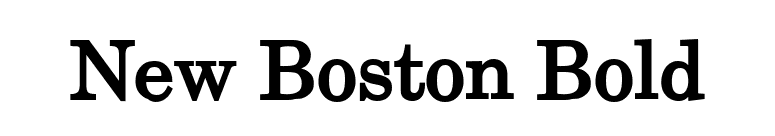 New Boston Bold font preview