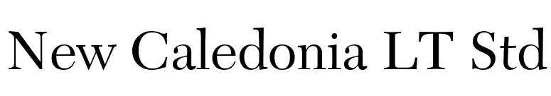 New Caledonia LT Std font preview