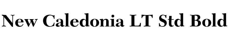 New Caledonia LT Std Bold font preview