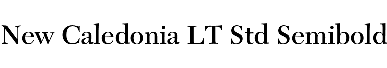 New Caledonia LT Std Semibold font preview