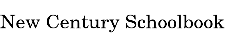 New Century Schoolbook font preview
