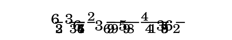 New Century Schoolbook Fractions font preview