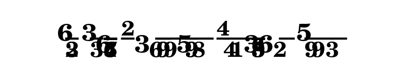 New Century Schoolbook Fractions Bold font preview