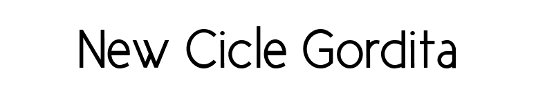 New Cicle Gordita font preview