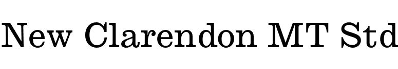 New Clarendon MT Std font preview