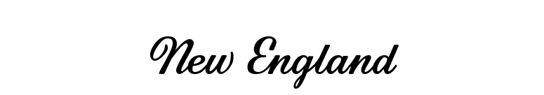 New England font preview