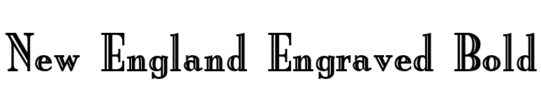 New England Engraved Bold font preview