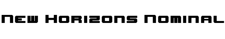 New Horizons Nominal font preview