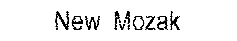 New Mozak font preview