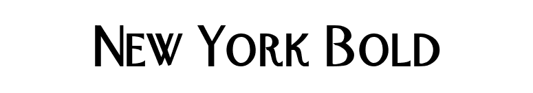 New York Bold font preview