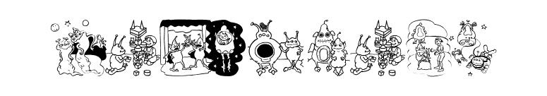 NewAliens font preview
