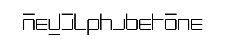 NewAlphabetOne font preview