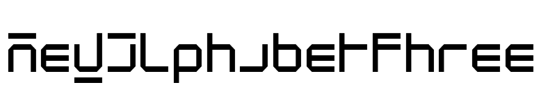 NewAlphabetThree font preview