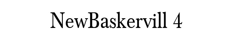 NewBaskervill 4 font preview
