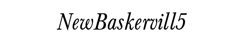 NewBaskervill 5 font preview