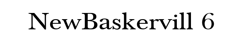 NewBaskervill 6 font preview