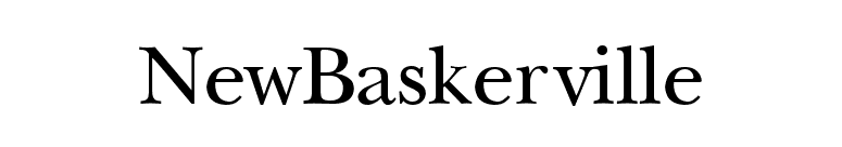 NewBaskerville font preview