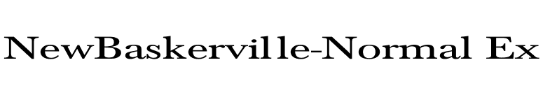NewBaskerville-Normal Ex font preview