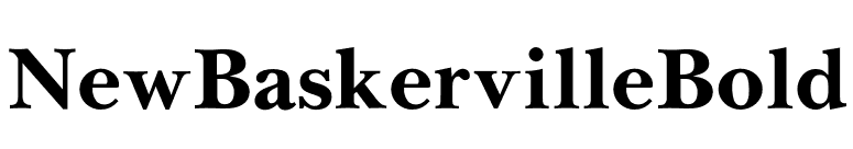 NewBaskervilleBold font preview