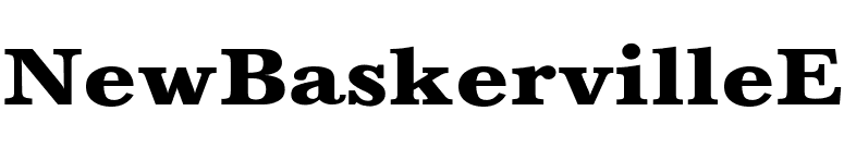 NewBaskervilleE font preview