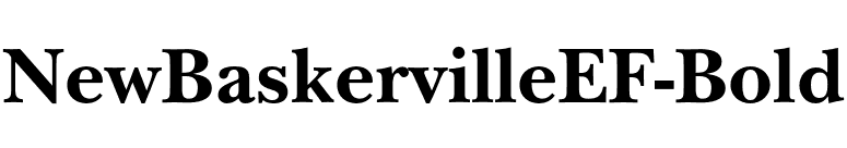 NewBaskervilleEF-Bold font preview
