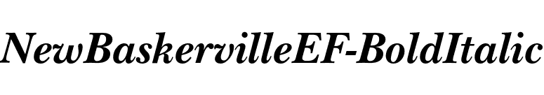 NewBaskervilleEF-BoldItalic font preview