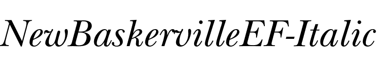 NewBaskervilleEF-Italic font preview