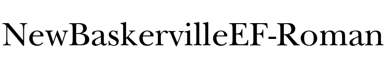 NewBaskervilleEF-Roman font preview