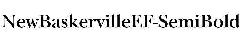 NewBaskervilleEF-SemiBold font preview