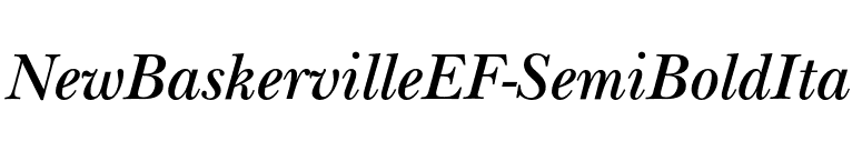 NewBaskervilleEF-SemiBoldIta font preview