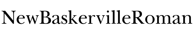 NewBaskervilleRoman font preview